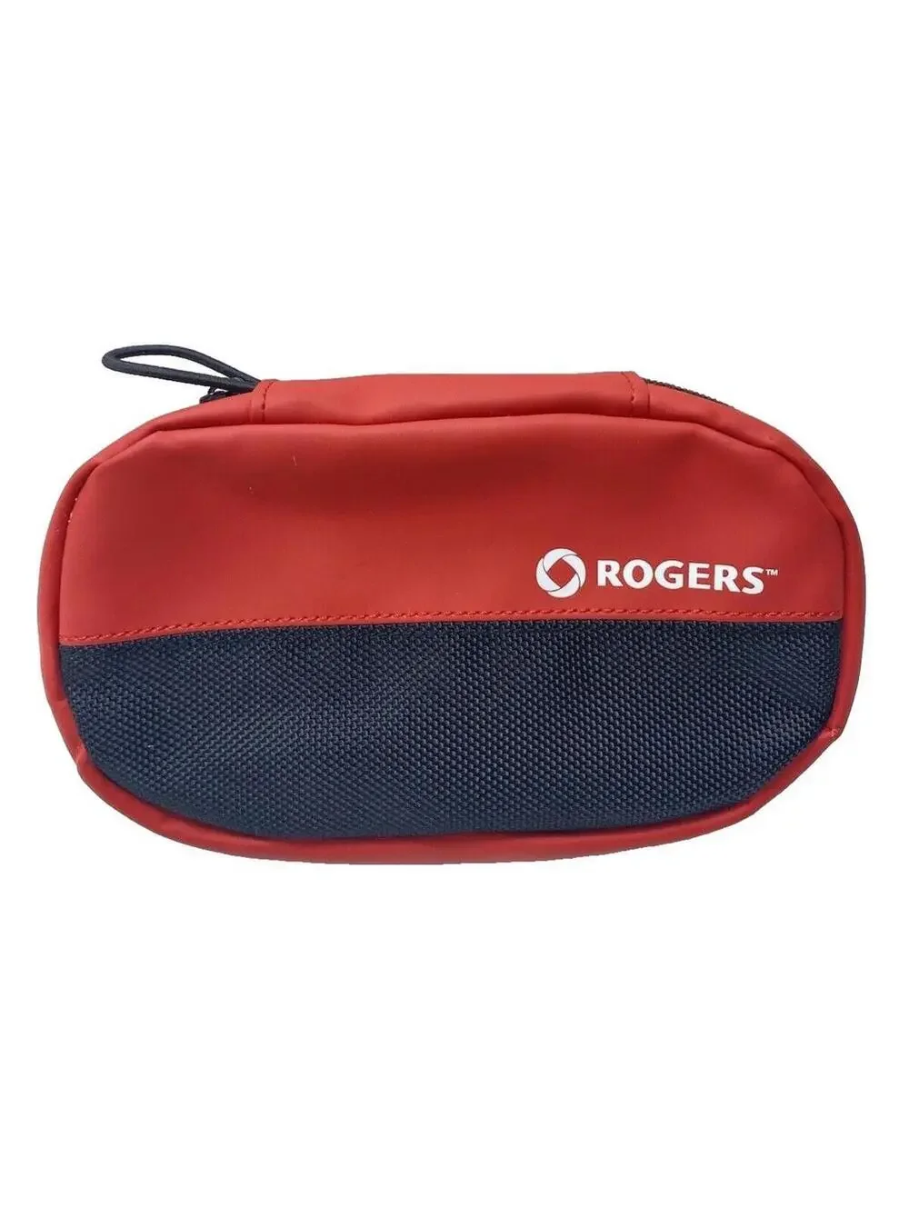 Rogers Red & Black Small Pouch Zip Pencil Case Toiletry Carrier Bag - New As Is